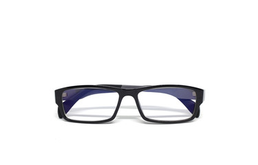 Fototapeta premium black eye glasses isolated on white background