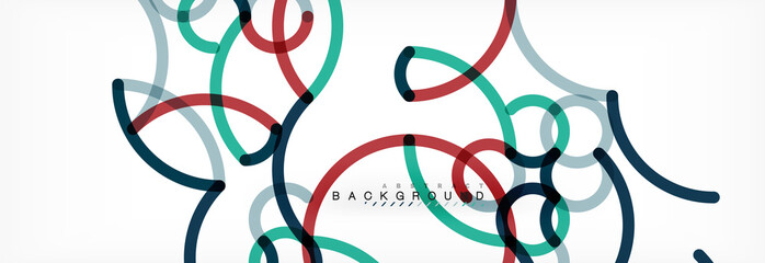 Abstract color lines on white. Modern colorful flow poster wave. Art design for your project