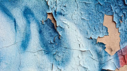 old urban graffiti wall