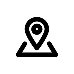 Pin icon vector isolated on background. Trendy sweet symbol. Pixel perfect. illustration EPS 10. - Vector