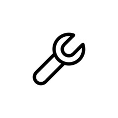 Wrench icon vector isolated on background. Trendy sweet symbol. Pixel perfect. illustration EPS 10. - Vector