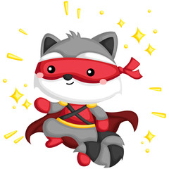Raccoon Superhero