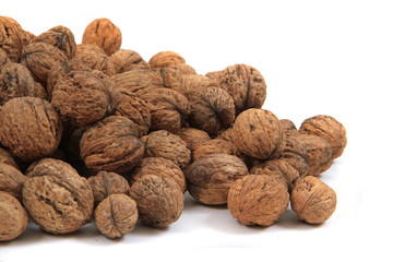 big wallnuts isolated