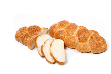 bread isolated on white background