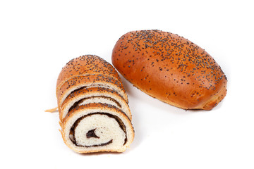 bread isolated on white background
