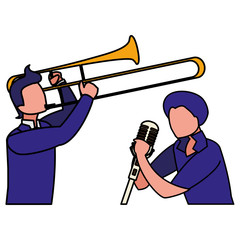 singer and musician couple characters