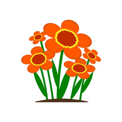 flower icon, vector illustration