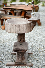 Terracotta doll for garden decoration Beauty in natur