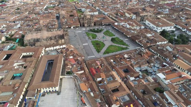 Luftaufnahme Cusco in Peru