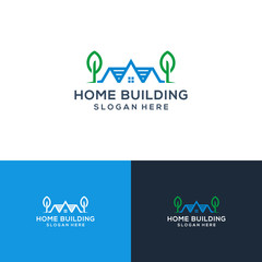 Real Estate logo template. home icon design  vector illustration