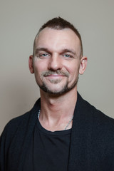 Fototapeta premium portrait of a man isolated on white background