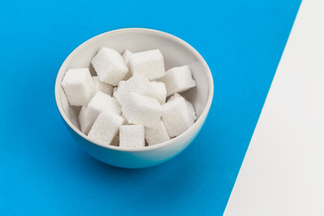 sugar cube on table