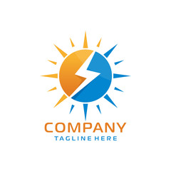 Fototapeta na wymiar solar logo design