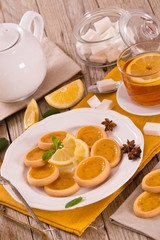 Lemon tartlets. 