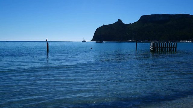 Sea In Sardinia Sport Sailing Surfing Windsurf Kitesurfing Rowing Sup Sailboat Video 4K