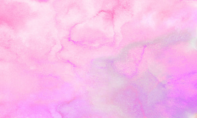 Obraz premium Subtle pink watercolor gradient illustration. Grungy canvas for retro design, invitation card, vintage template. Ink effect light magenta color shades paper textured aquarelle painted background