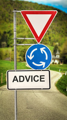 Sign 364 - ADVICE