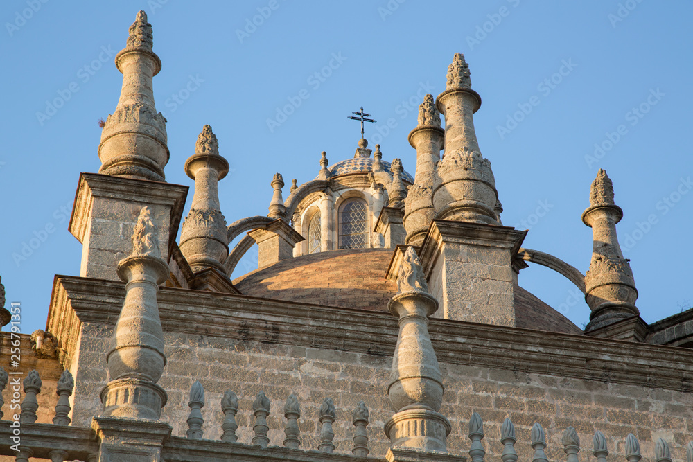 Wall mural cathedral facade; seville