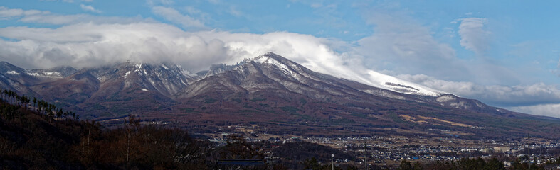 Asamayama, one of the largest volcanoes in Japan (8,340 feet)