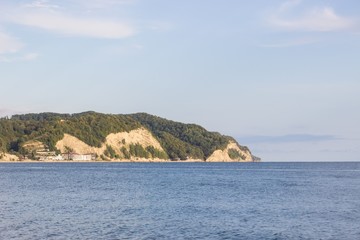 Beautiful summer seascape. Abkhazia
