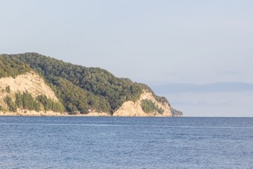 Beautiful summer seascape. Abkhazia
