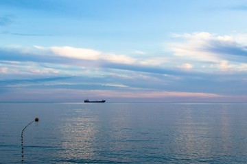 Tranquil sunset over the sea