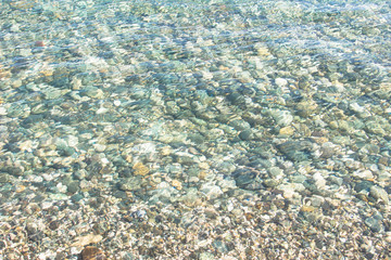 Sea background with stones