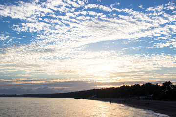 Tranquil sunset over the sea