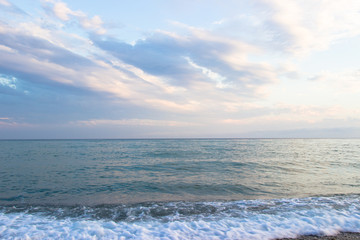 Obraz premium Tranquil sunset over the sea