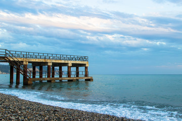 Tranquil sunset over the sea