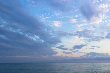 Tranquil sunset over the sea