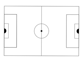 Soccer field. Aerial view of Soccer field. Soccer field for men and women match