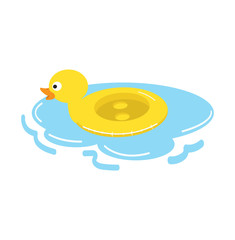 duck float swimming pool ring