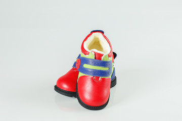 Beautiful red shoes for kid