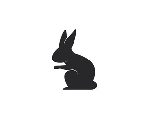 Rabbit Logo template vector icon illustration design 