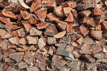 Brennholz Natur gehacktes holz wood vor wintertime