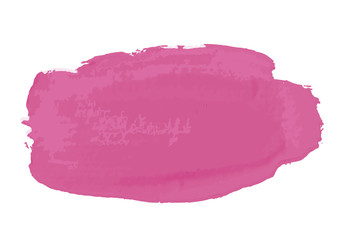 Pink isolated background. Watercolor background. Template for lettering. Vector illustration. Smear paint. Eps.