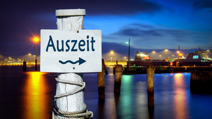 Schild 386 - Auszeit