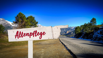 Schild 377 - Altenpflege