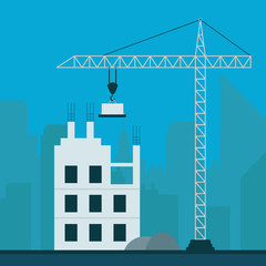 Obraz premium Commercial Real Estate Construction Represents Property Leasing Or Realestate Investment - 3d Illustration
