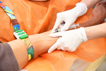 Plasmolifting. Injections for rejuvenation and skin regurgitation from human plasma. A modern beauty treatment