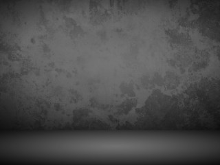 Black and gray background. Abstract black background for web design templates, christmas, halloween, valentine, product studio room and business report with smooth gradient color.