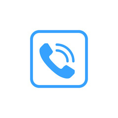 Modern communication contact us icon