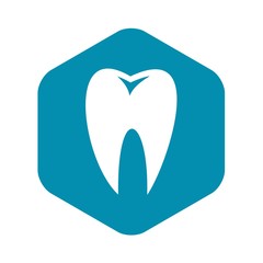 Tooth icon in simple style isolated vector illustration