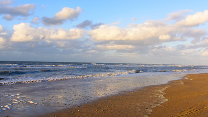 sunset on the beach