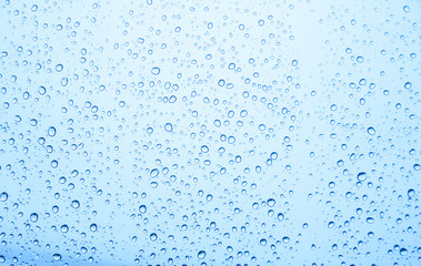 Water drops on glass, rain drop 