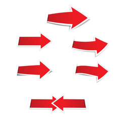 The red label with arrows