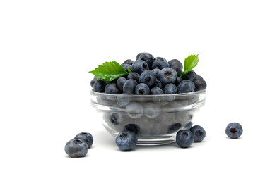 blueberry berries isolated on white background