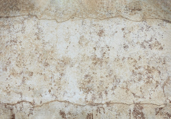 Old concrete walls have a cracks frame