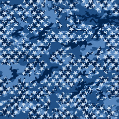 Beautiful designed camouflage star pattern